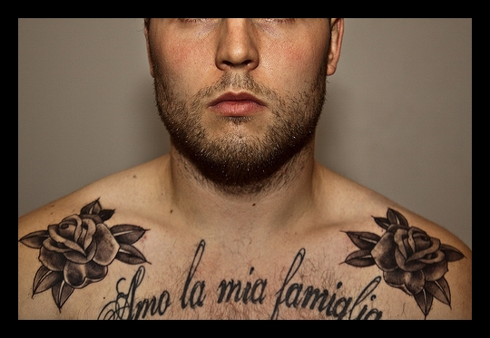 tatouage phrase famille italien