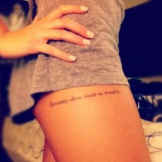 tatouage phrase famille italien