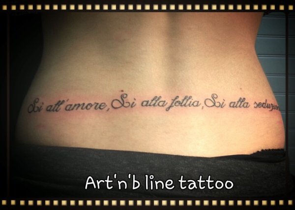 tatouage phrase italienne