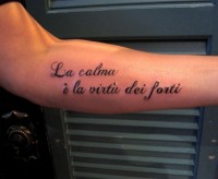 tatouage phrase italienne traduction