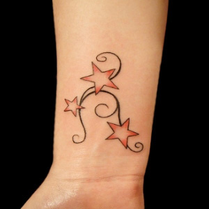 tatouage poignet étoile