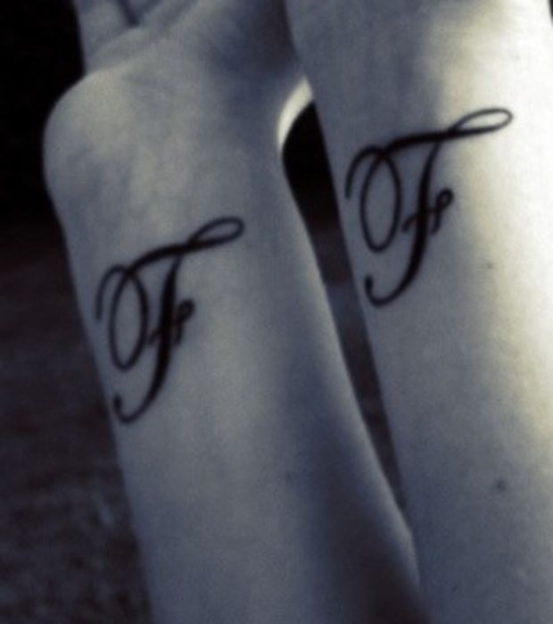 tatouage poignet lettre