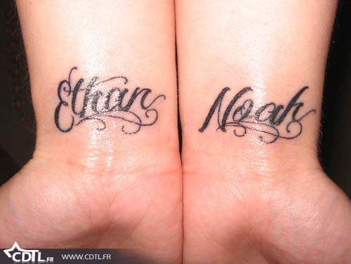 tatouage poignet prenom et etoile