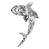 tatouage polynésien animaux marin