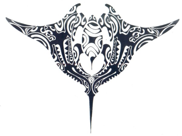 tatouage polynésien animaux marin