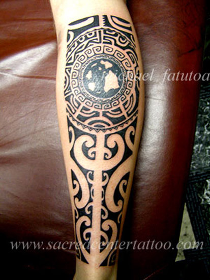 tatouage polynésien pour avant bras