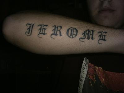 tatouage prenom en gothique