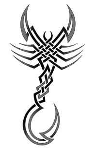 tatouage scorpion celtique