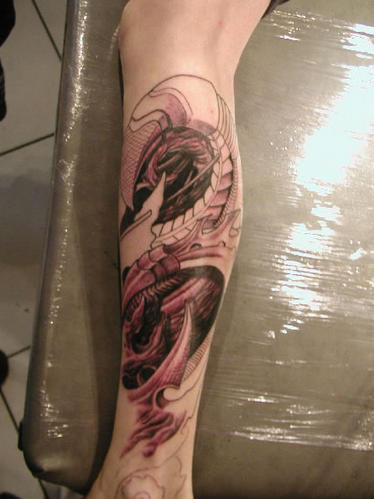 tatouage serpent biomecanique