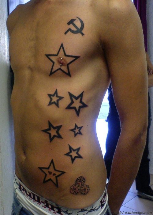 tatouage sur le ventre homme