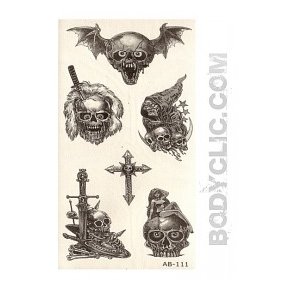 tatouage temporaire gothique