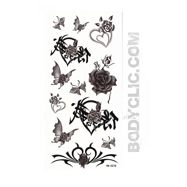 tatouage temporaire gothique
