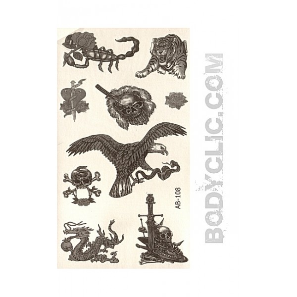 tatouage temporaire gothique