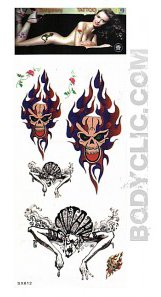 tatouage temporaire gothique