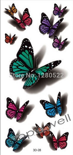 tatouage temporaire noeud papillon