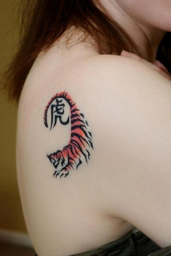 tatouage tigre discret