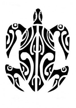 tatouage tortue polynésienne