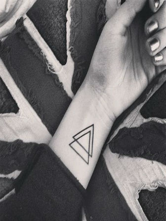 tatouage triangle infini