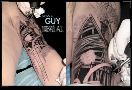tatouage tribal act
