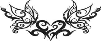 tatouage tribal avec un coeur