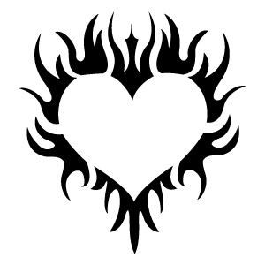 tatouage tribal avec un coeur
