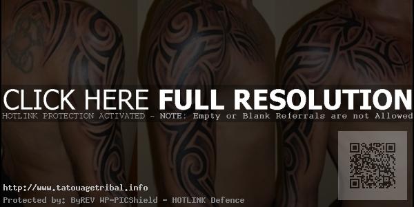 tatouage tribal bras entier homme