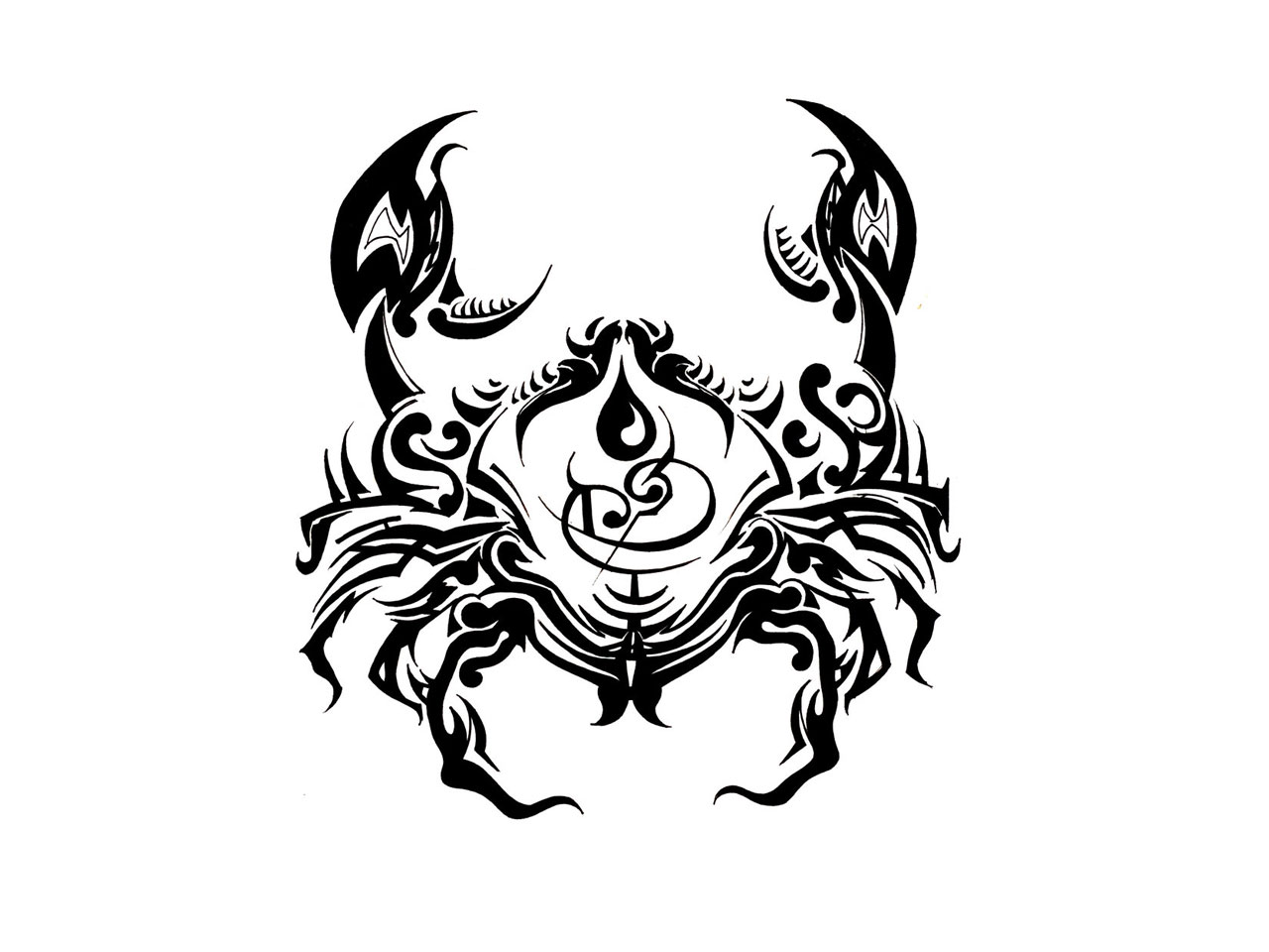 tatouage tribal cancer