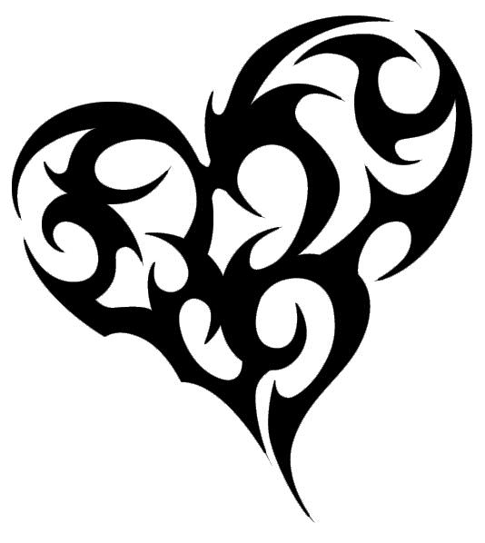 tatouage tribal coeur
