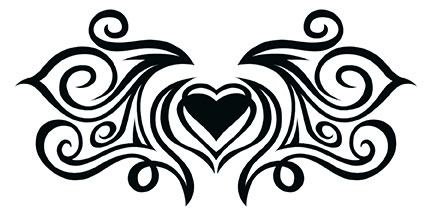 tatouage tribal coeur
