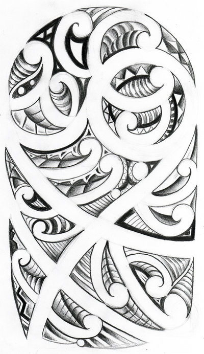 tatouage tribal maorie