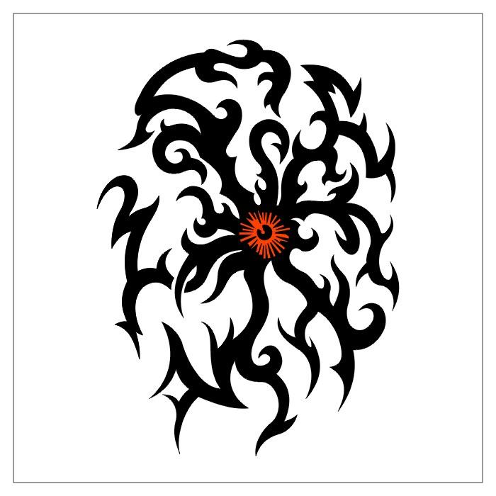 tatouage tribal noir