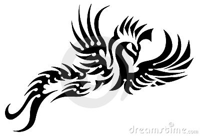 tatouage tribal oiseau
