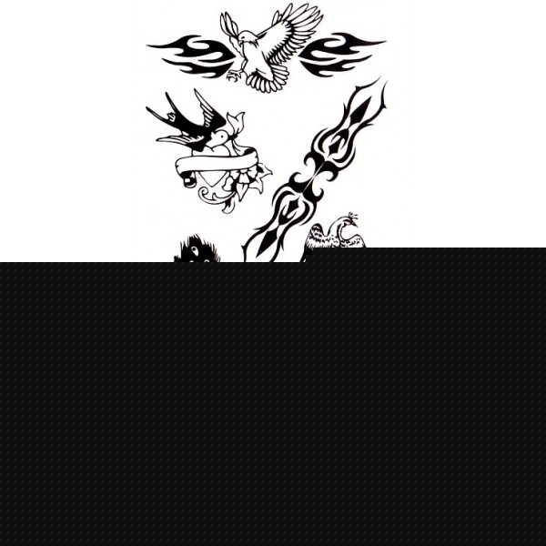 tatouage tribal oiseau