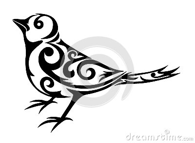 tatouage tribal oiseau