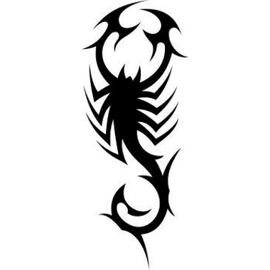 Tatouage tribal scorpion