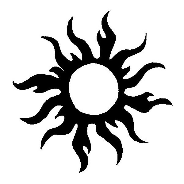 Tatouage tribal soleil