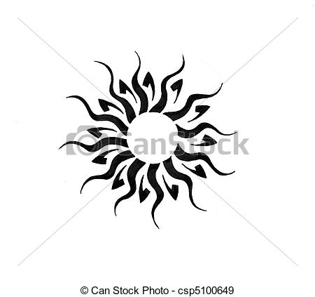 tatouage tribal soleil