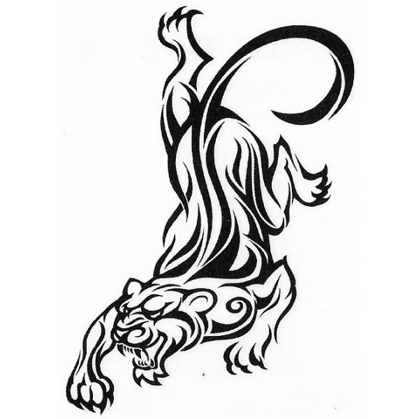 tatouage tribal tigre