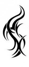 tatouage tribal vertical