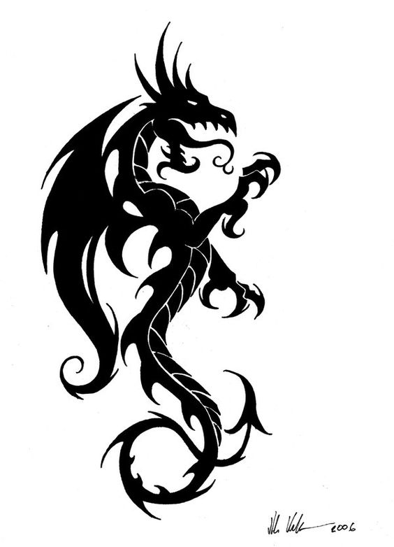 tatouage tribal vertical