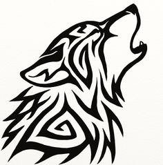 tatouage tribal wolf