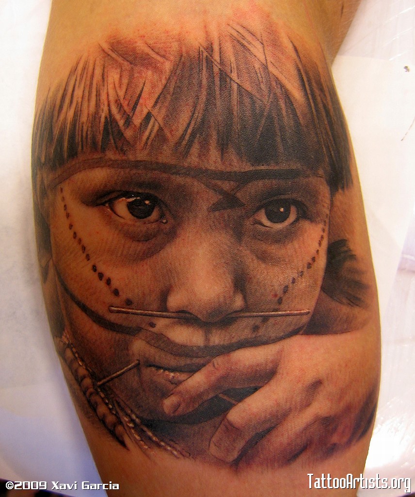 tatouage tribal yanomamis