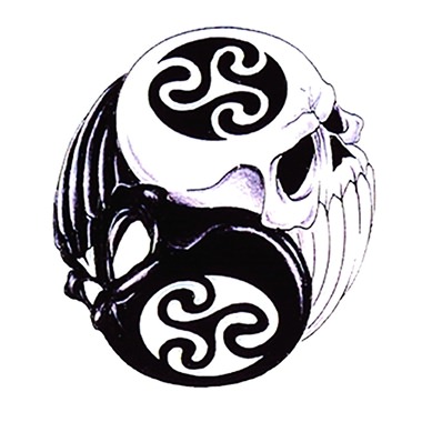 tatouage tribal yin yang