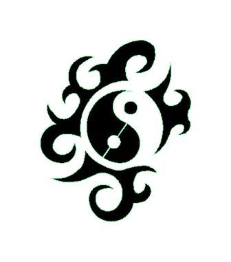 tatouage tribal yin yang