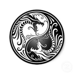 tatouage tribal ying yang