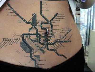 tatouage ventre chat