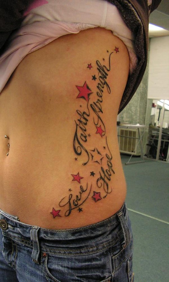 tatouage ventre coté femme