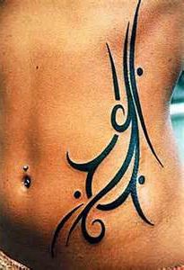 tatouage ventre homme tribal
