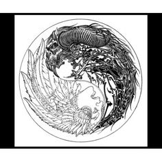 tatouage yin yang ange démon