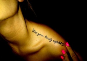 tatouage zone discrete